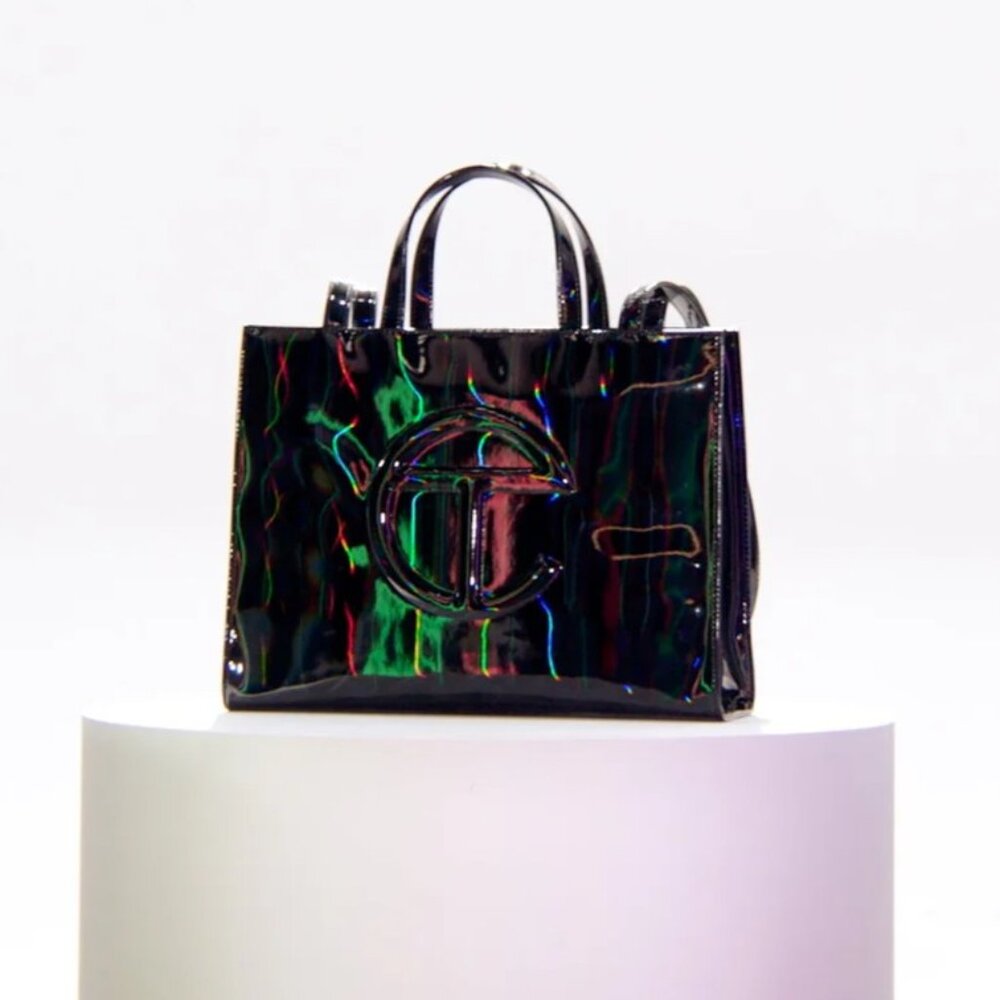 Telfar, Black Rainbow Medium Shopping Bag, NWT - Picture 13 of 13